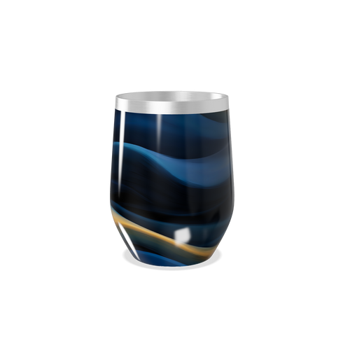 Copo Térmico Slim - Azul Marmorizado Inox