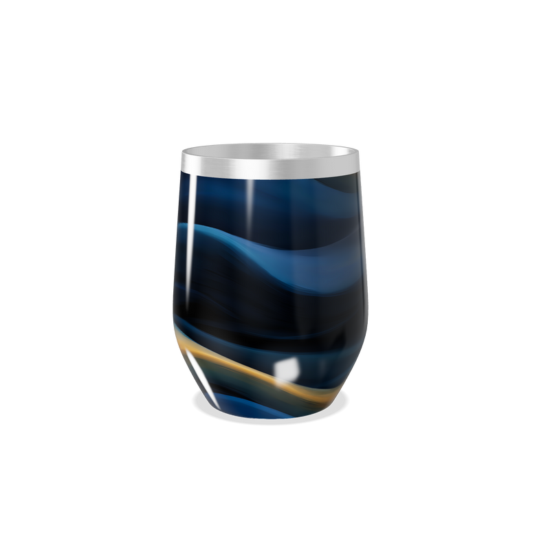 Copo Térmico Slim - Azul Marmorizado Inox