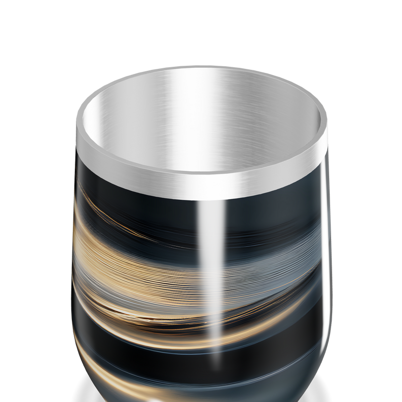 Copo Térmico Slim - Preto com Listras