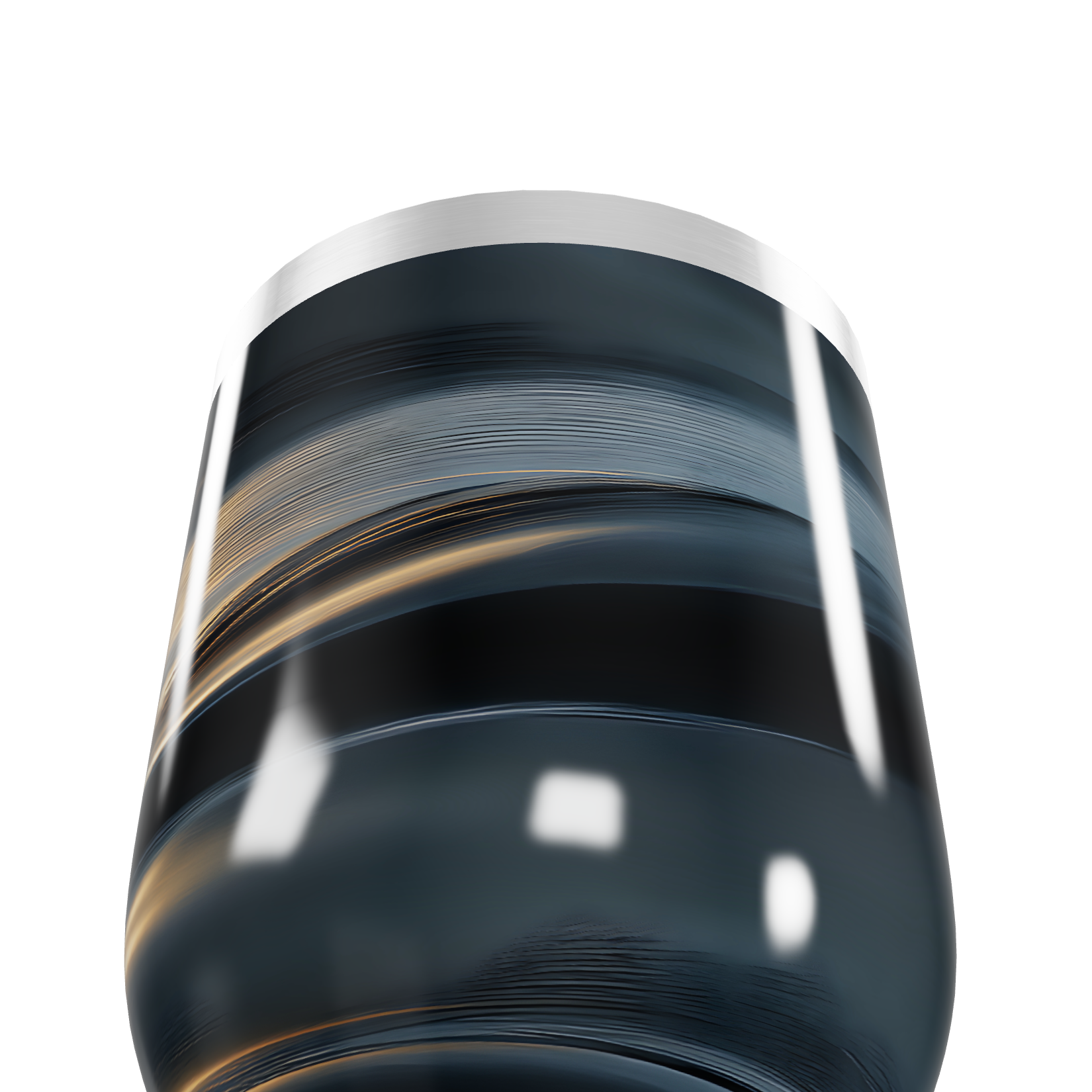 Copo Térmico Slim - Preto com Listras