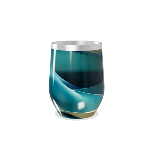 Copo Térmico Slim - Azul Metálico Vidro