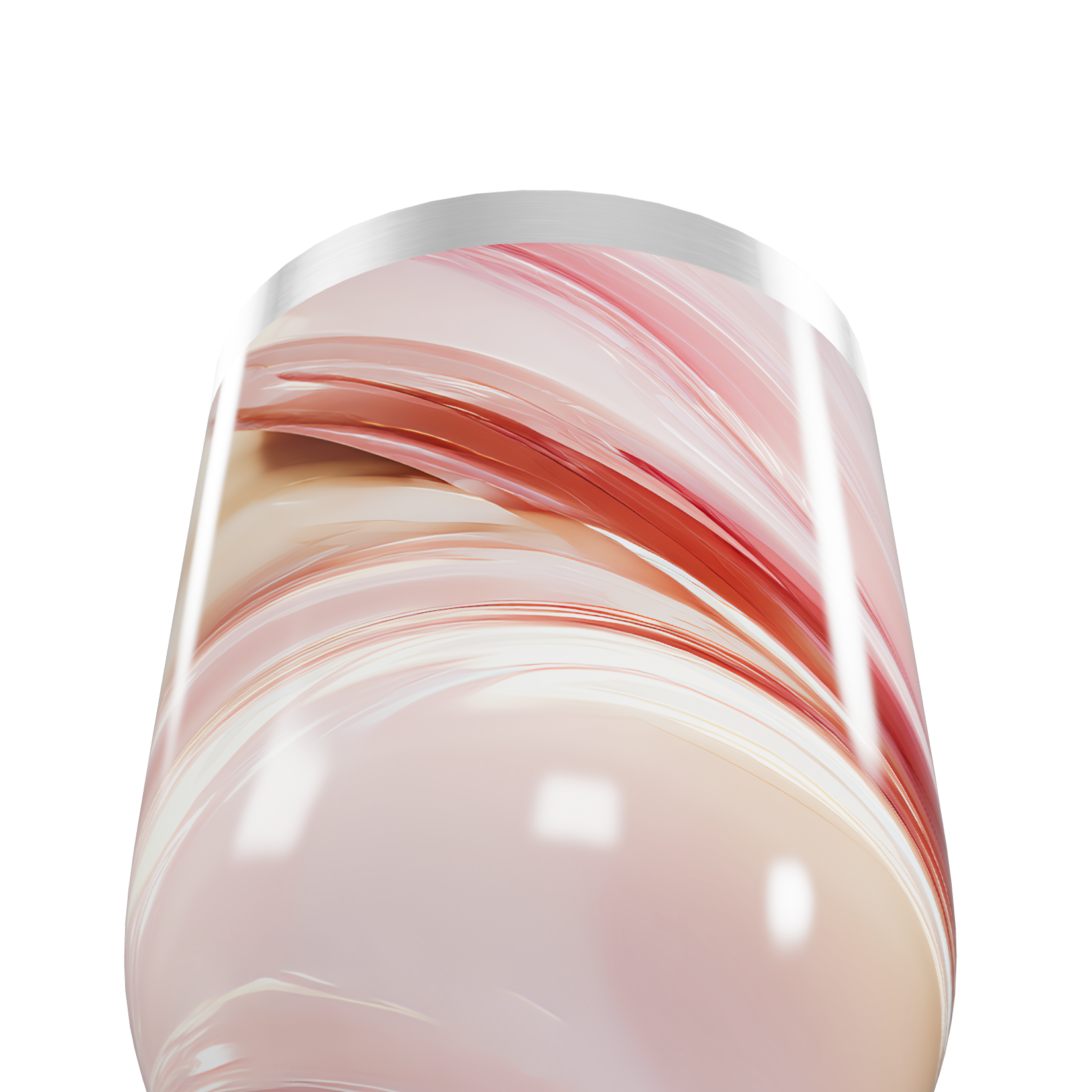 Copo Térmico Slim - Mármore Rosa Aço Inox