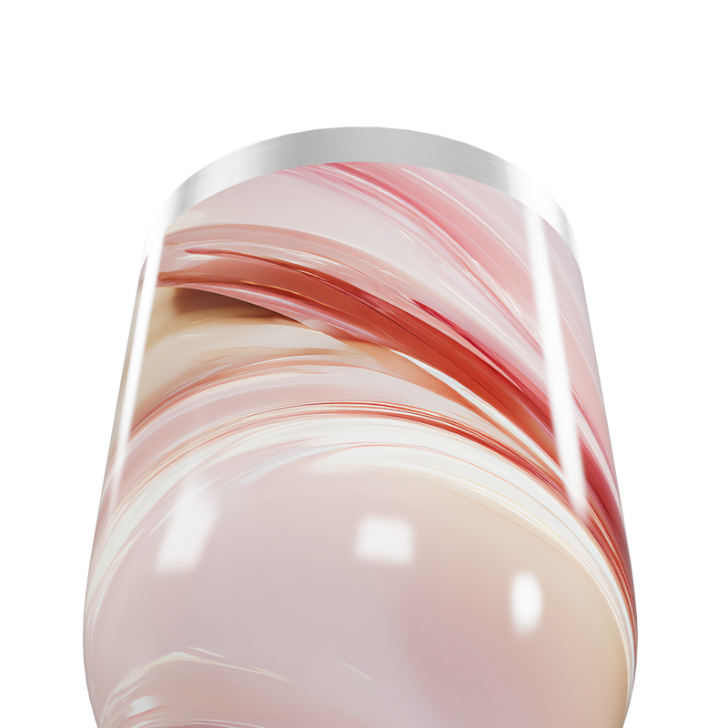 Copo Térmico Slim - Mármore Rosa Aço Inox