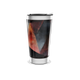 Copo Térmico - Geométrico Preto e Laranja