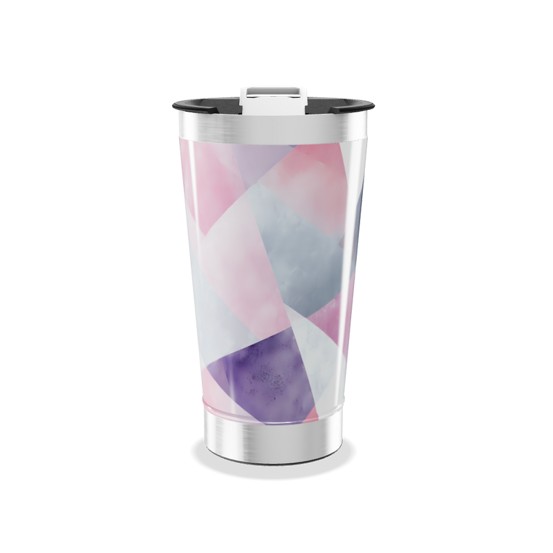 Copo Térmico - Estampa Geométrica Colorida