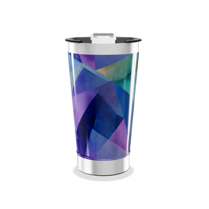 Copo Térmico - Estampa Geométrica Colorida
