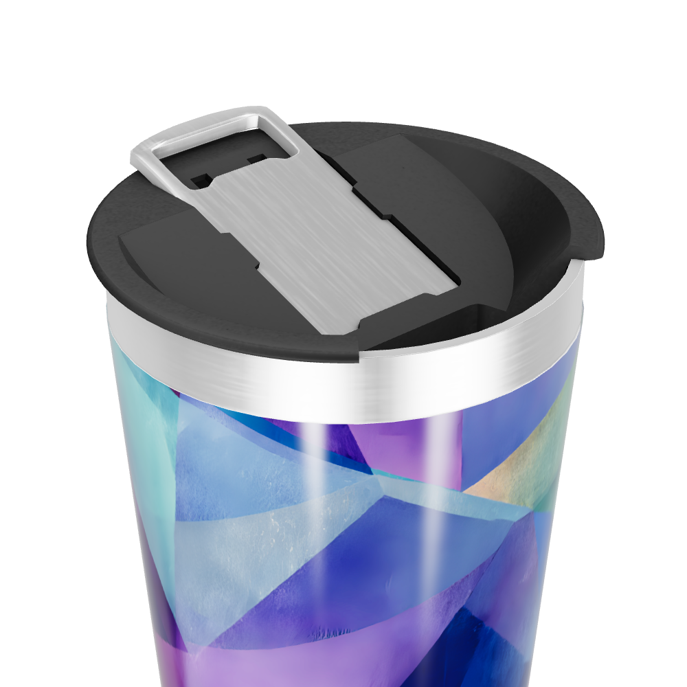 Copo Térmico - Estampa Geométrica Colorida