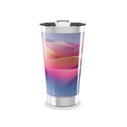 Copo Térmico - Estampa Paisagem Colorida