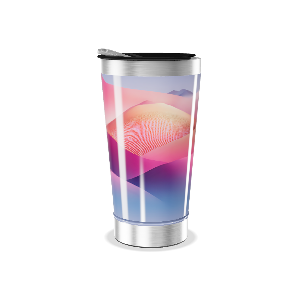 Copo Térmico - Estampa Paisagem Colorida