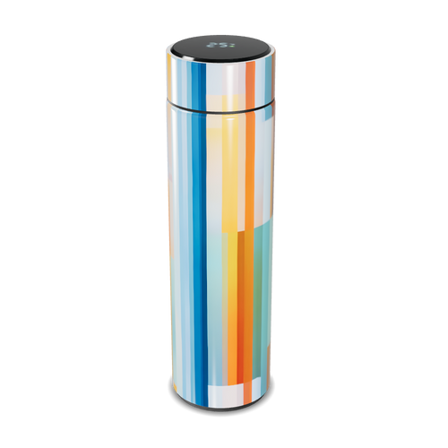 Garrafa Térmica Touch Listrada Multicolorida