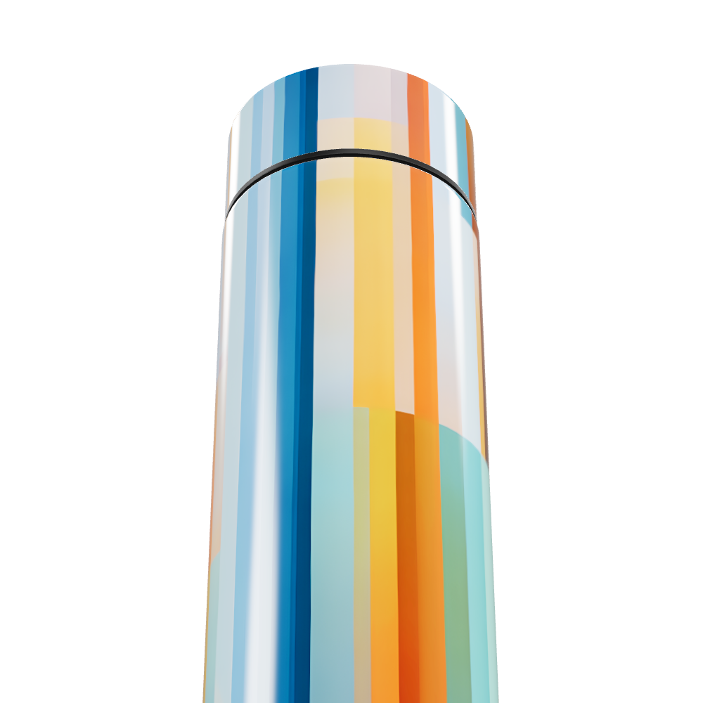 Garrafa Térmica Touch Listrada Multicolorida