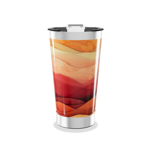 Copo Térmico - Estampa Ondas Coloridas