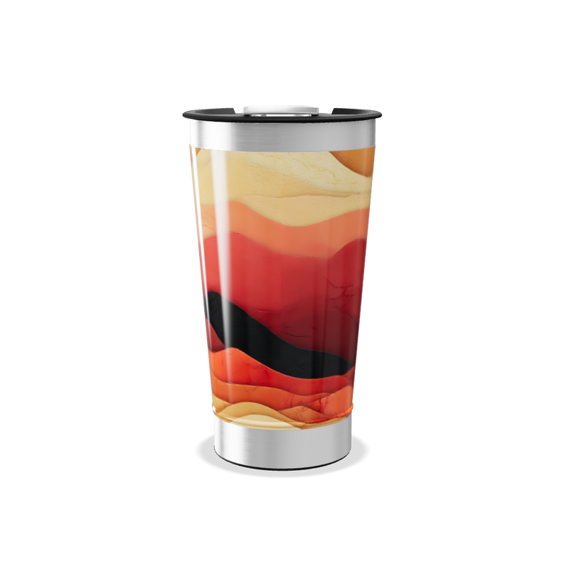 Copo Térmico - Estampa Ondas Coloridas