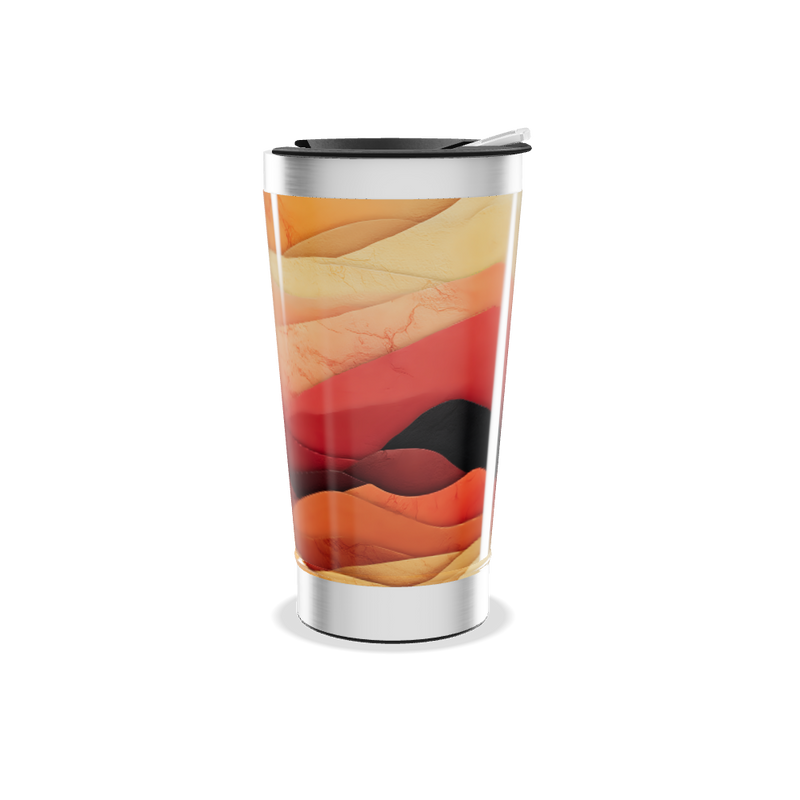 Copo Térmico - Estampa Ondas Coloridas