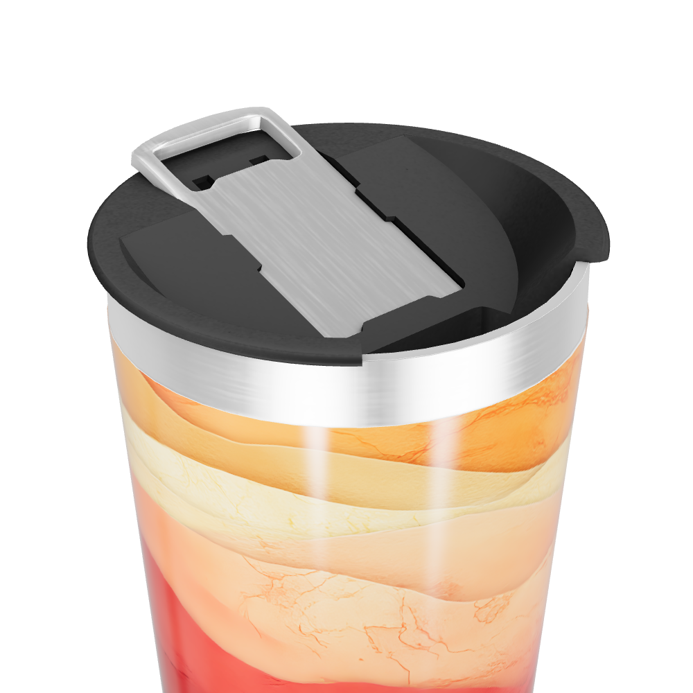 Copo Térmico - Estampa Ondas Coloridas