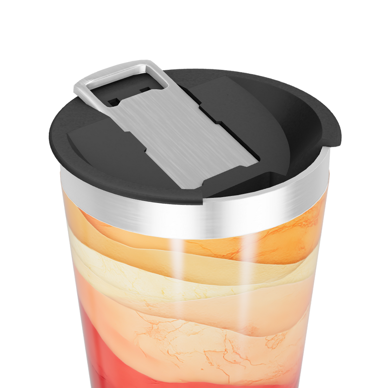 Copo Térmico - Estampa Ondas Coloridas