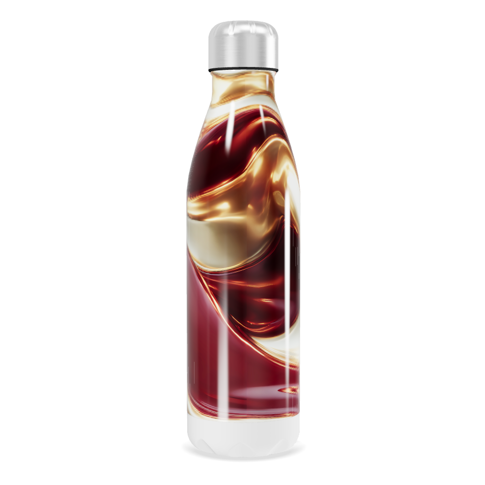 Garrafa Inox - Estampa Marmorizada Colorida