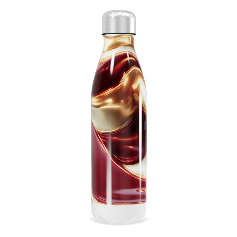 Garrafa Inox - Estampa Marmorizada Colorida