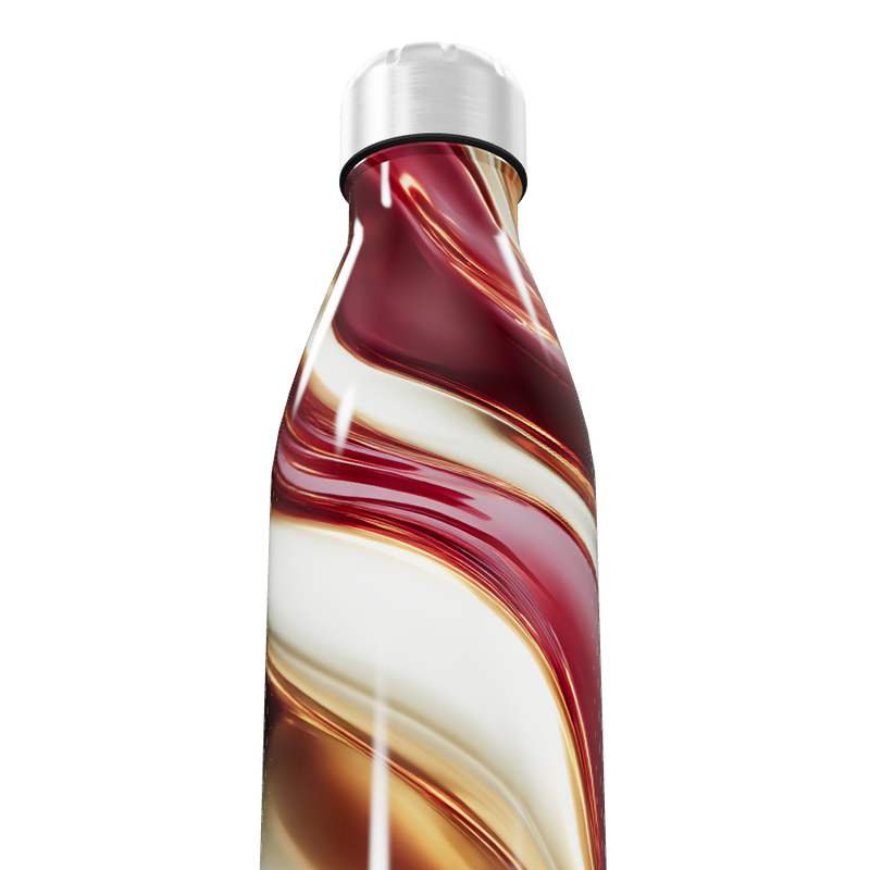 Garrafa Inox - Estampa Marmorizada Colorida