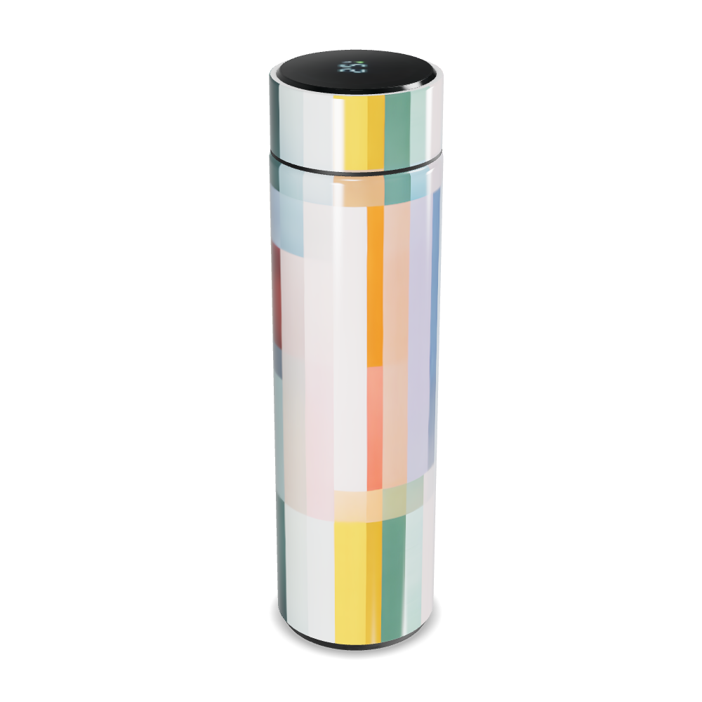 Garrafa Térmica Touch Listrada Colorida