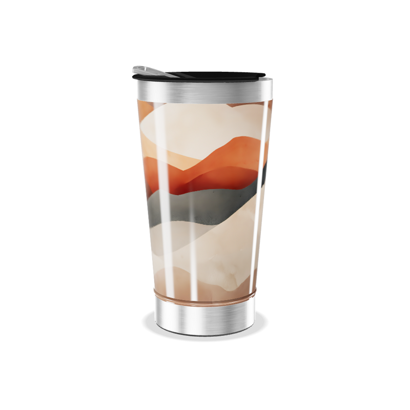 Copo Térmico - Estampa Ondas Coloridas