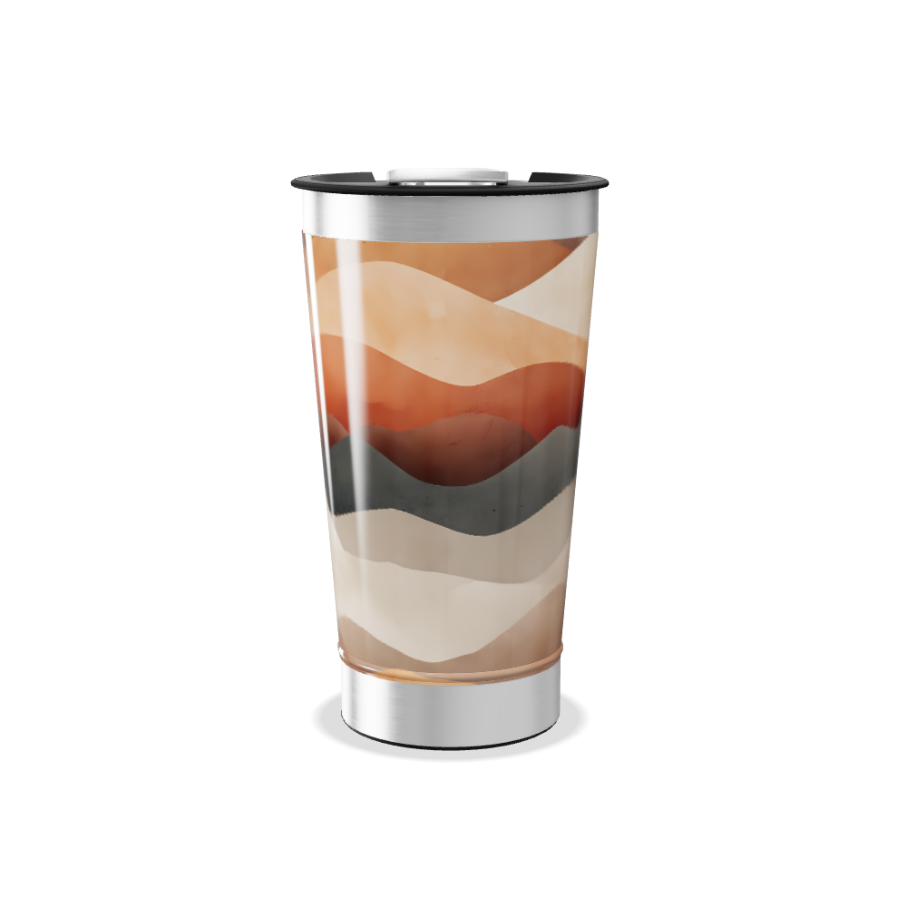 Copo Térmico - Estampa Ondas Coloridas