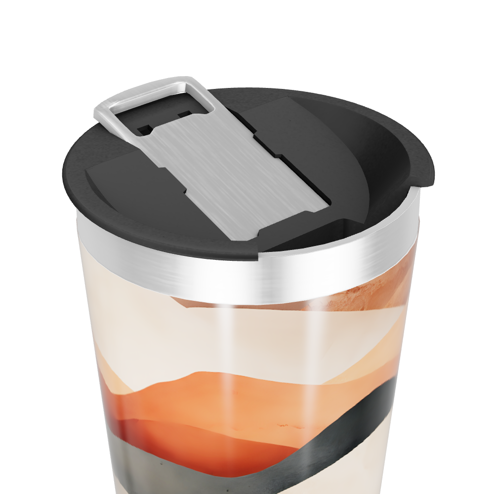 Copo Térmico - Estampa Ondas Coloridas