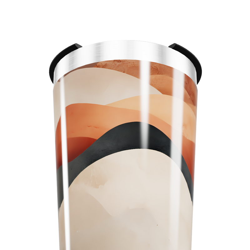 Copo Térmico - Estampa Ondas Coloridas