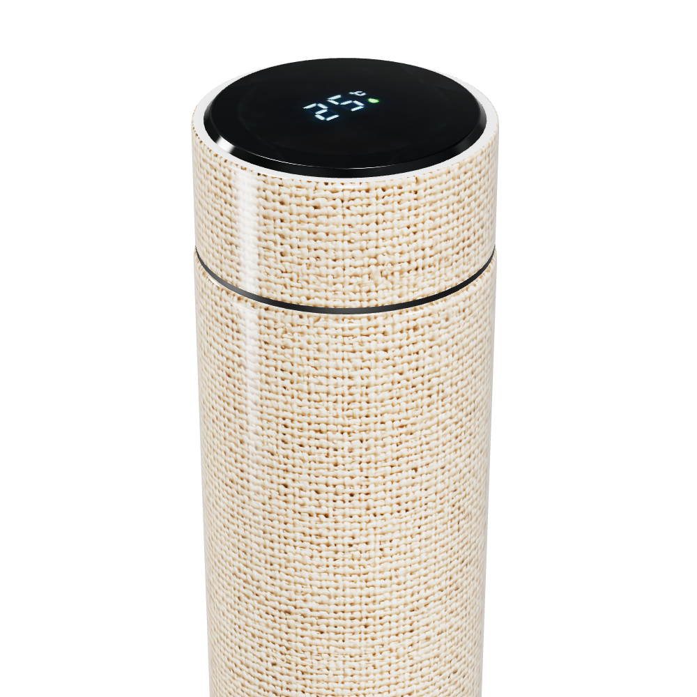 Garrafa Térmica Touch - Tela Digital Bege