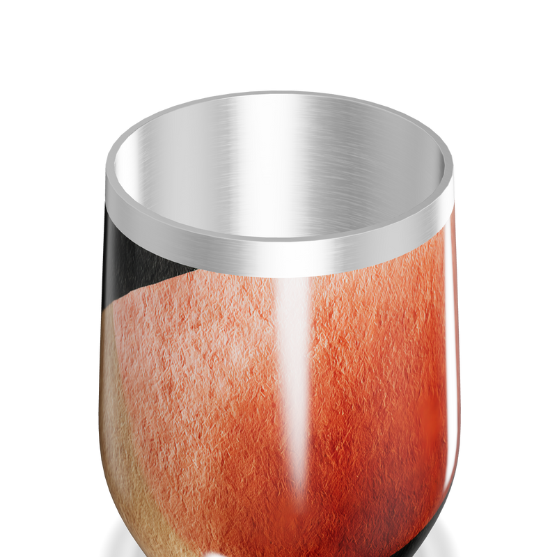 Copo Térmico Slim Laranja Preto Aço Inox