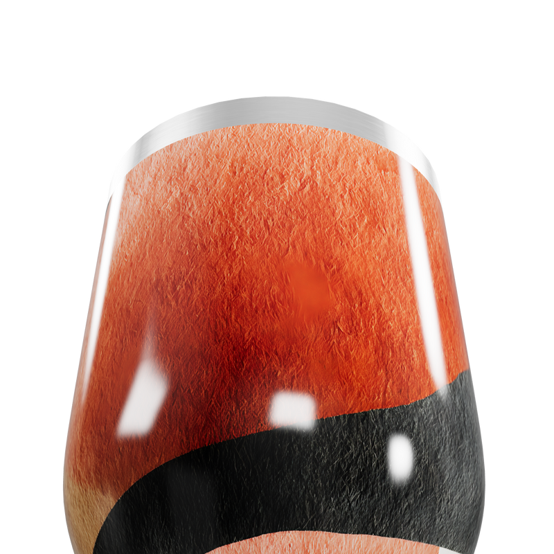 Copo Térmico Slim Laranja Preto Aço Inox