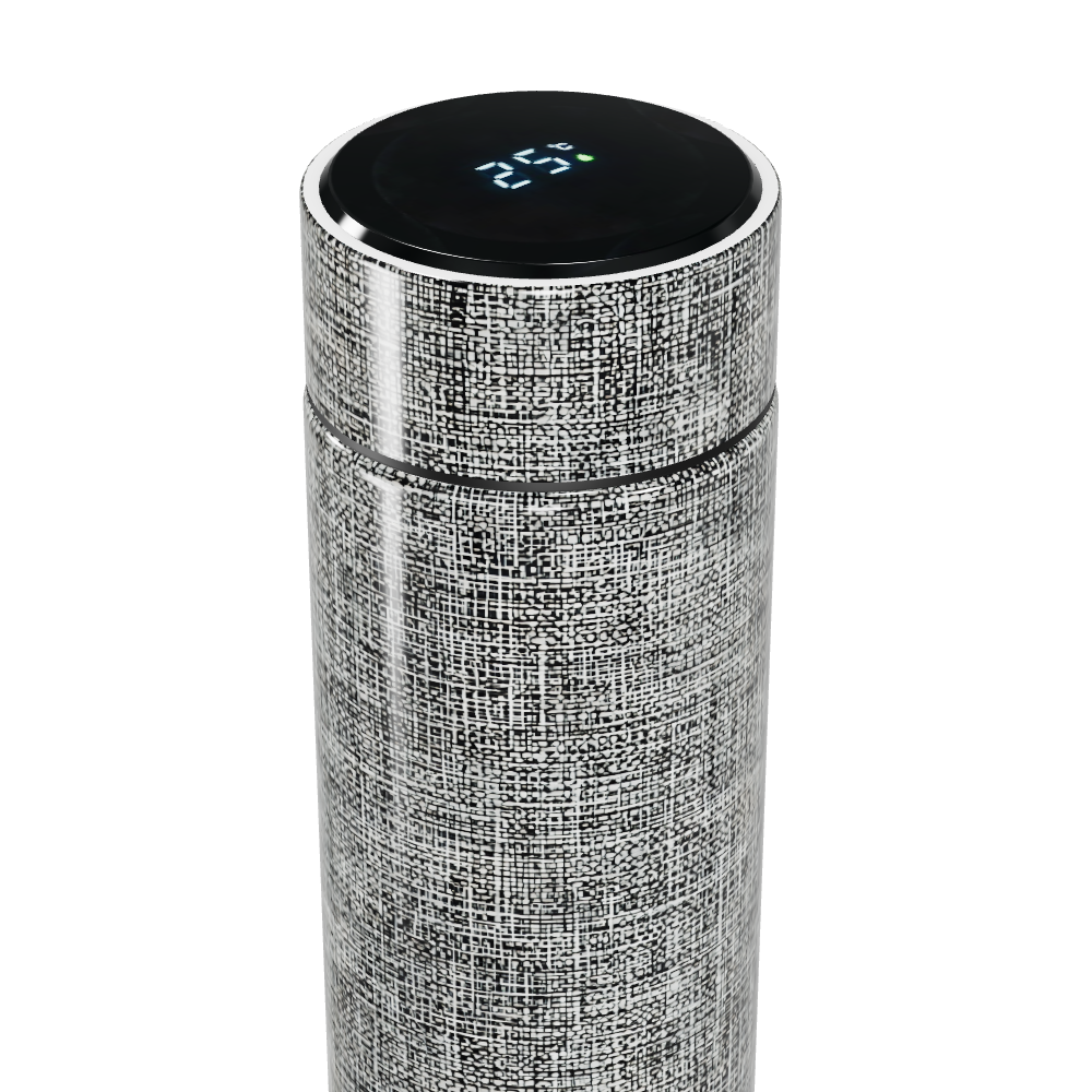 Garrafa Térmica Touch - Texturizada Digital Cinza