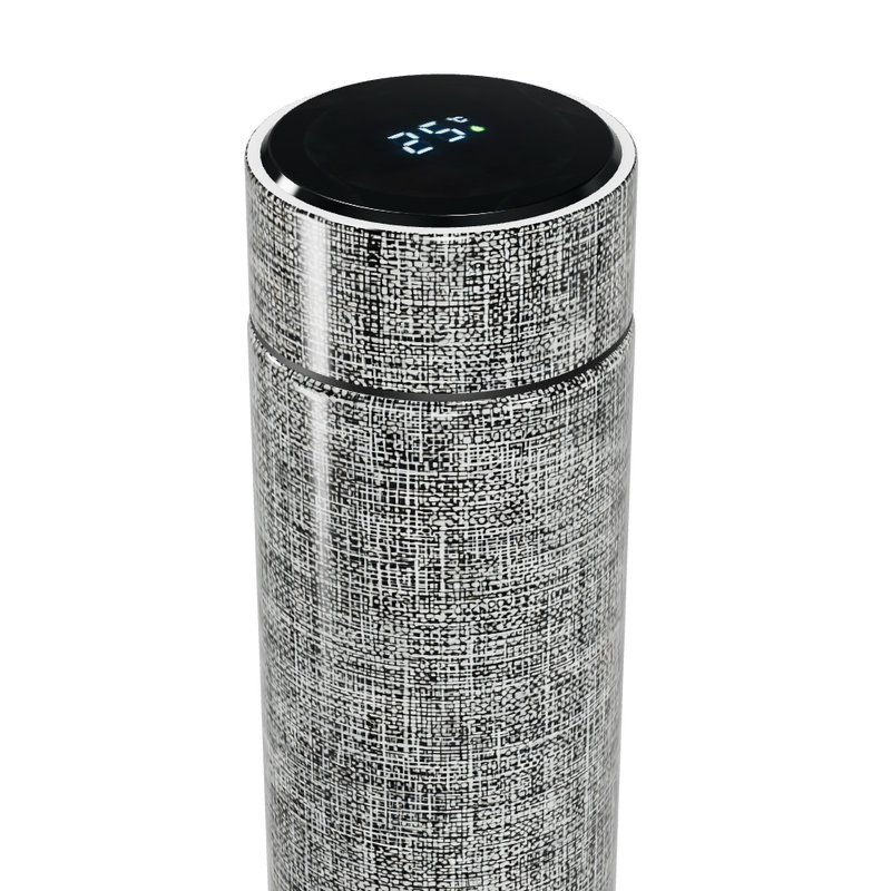 Garrafa Térmica Touch - Texturizada Digital Cinza