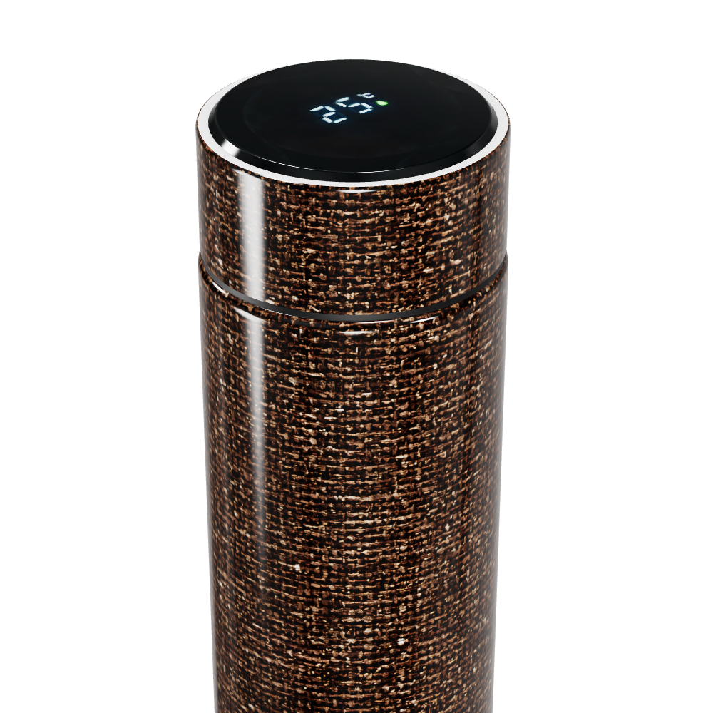 Garrafa Térmica Touch - Marrom Texturizada