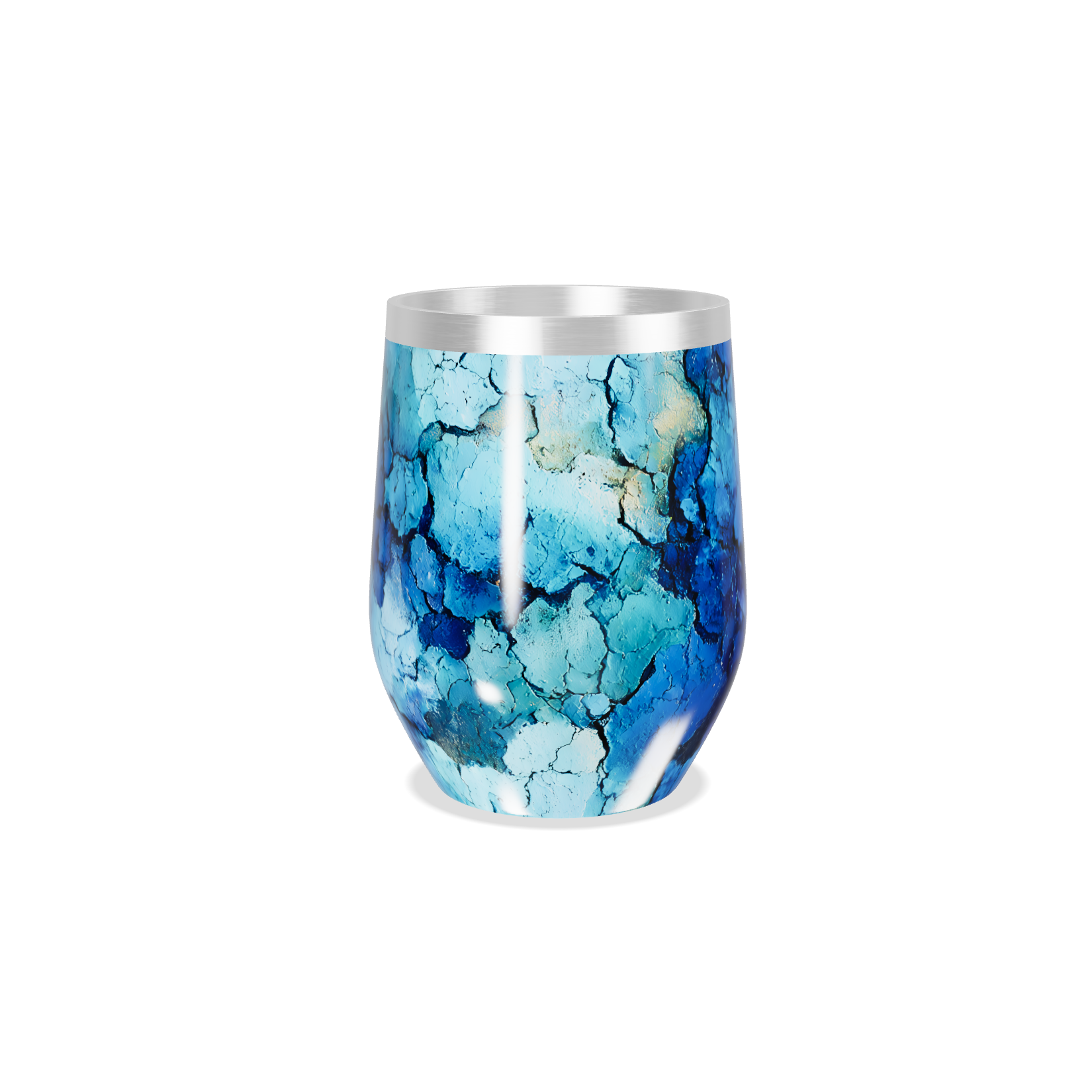 Copo Térmico Slim - Azul Mármore