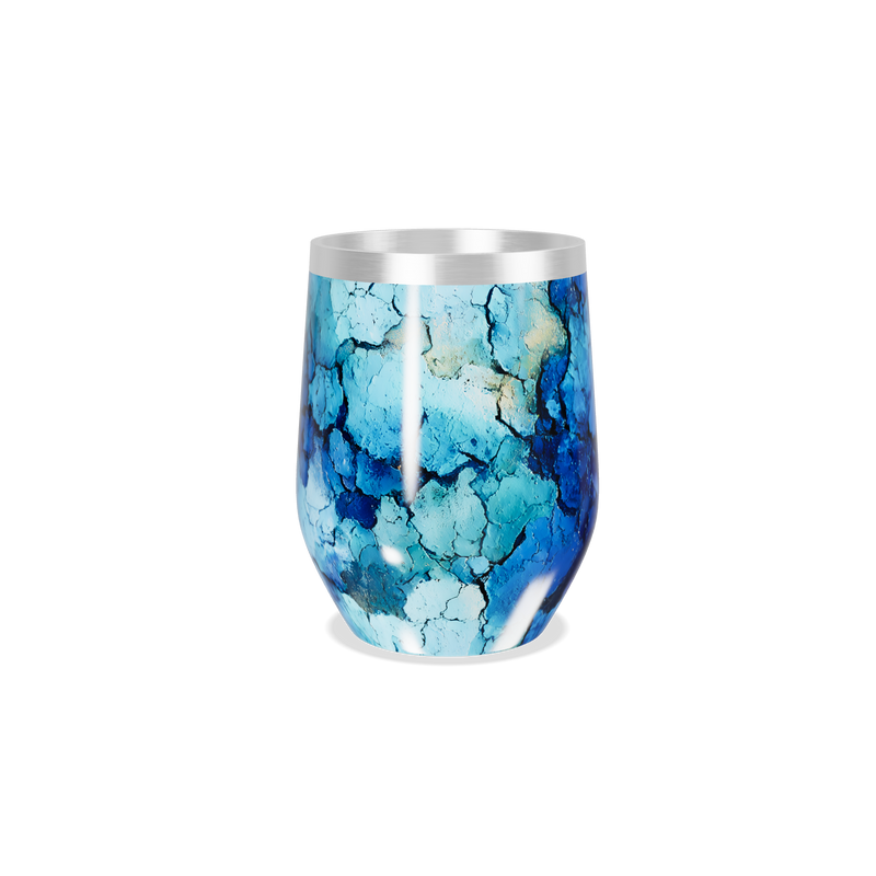 Copo Térmico Slim - Azul Mármore