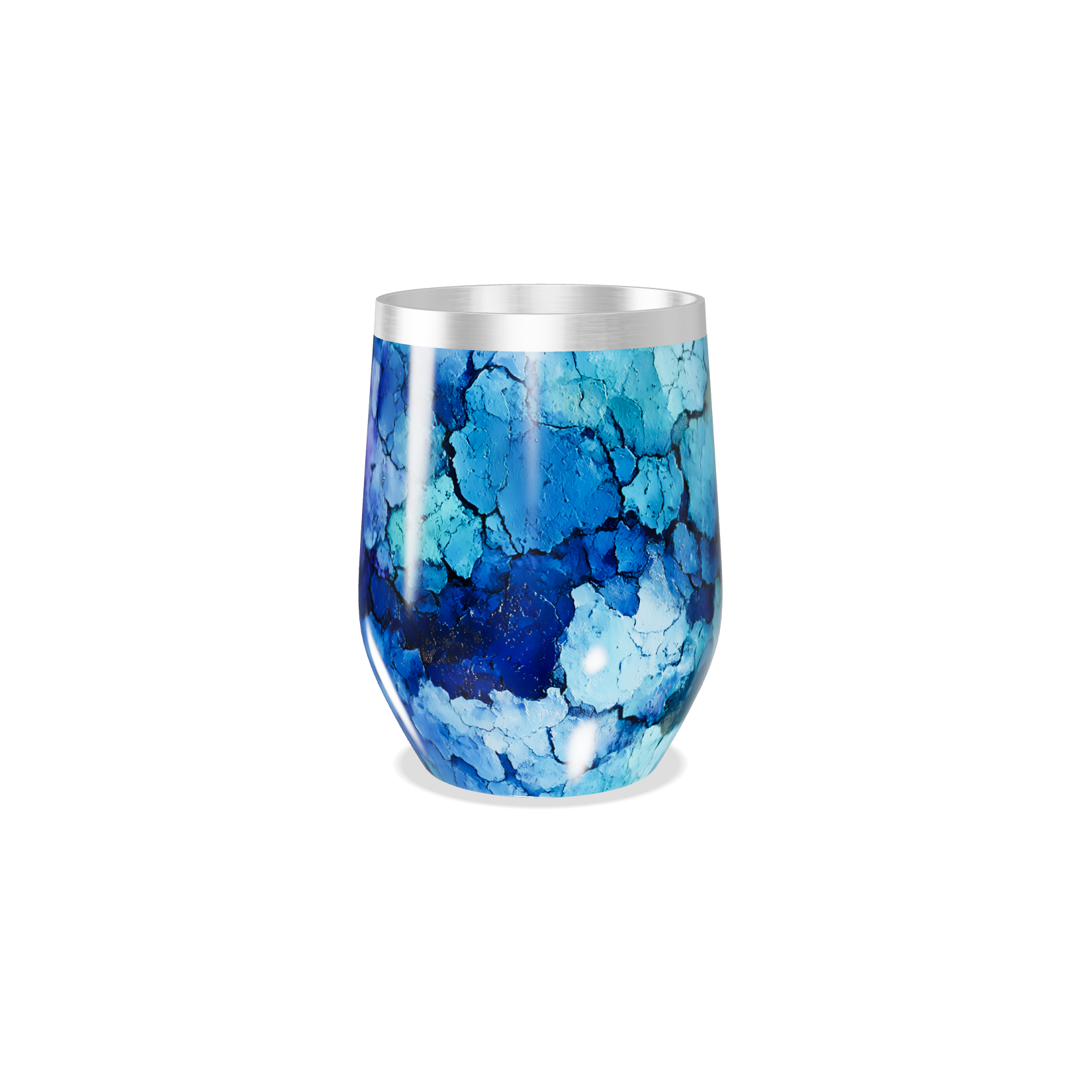 Copo Térmico Slim - Azul Mármore