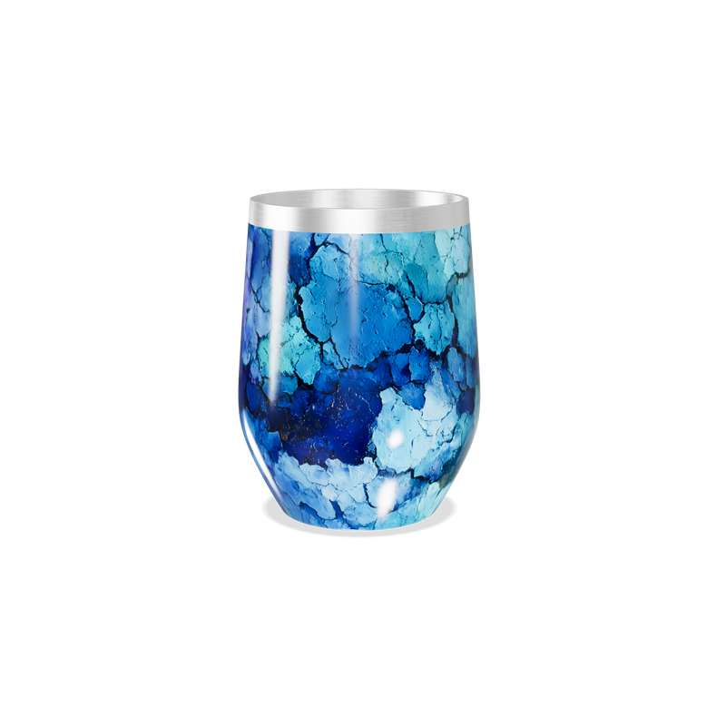 Copo Térmico Slim - Azul Mármore