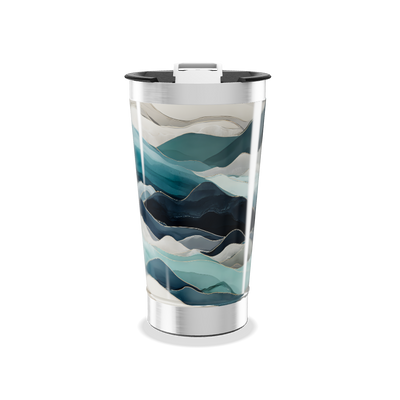 Copo Térmico - Estampa Ondas Azul