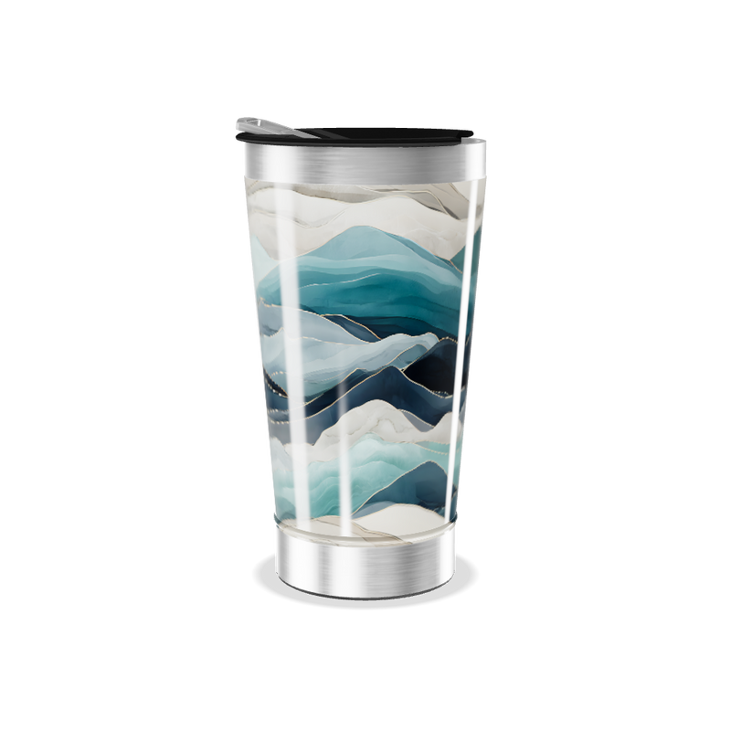 Copo Térmico - Estampa Ondas Azul