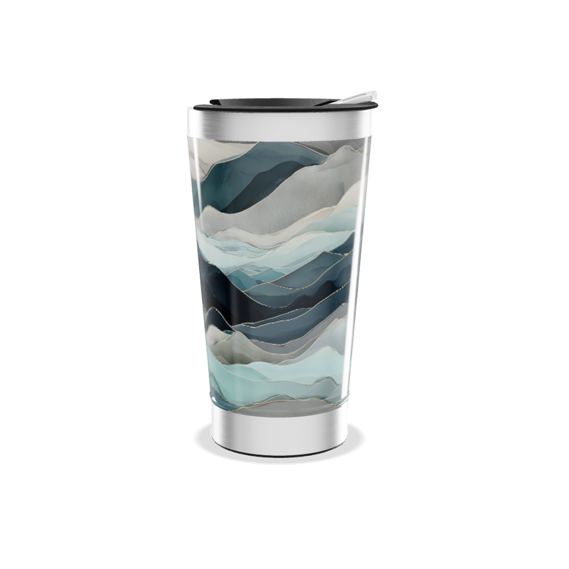 Copo Térmico - Estampa Ondas Azul