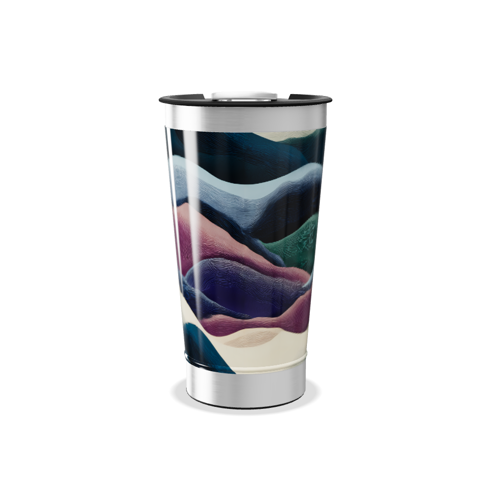 Copo Térmico - Com ondas coloridas