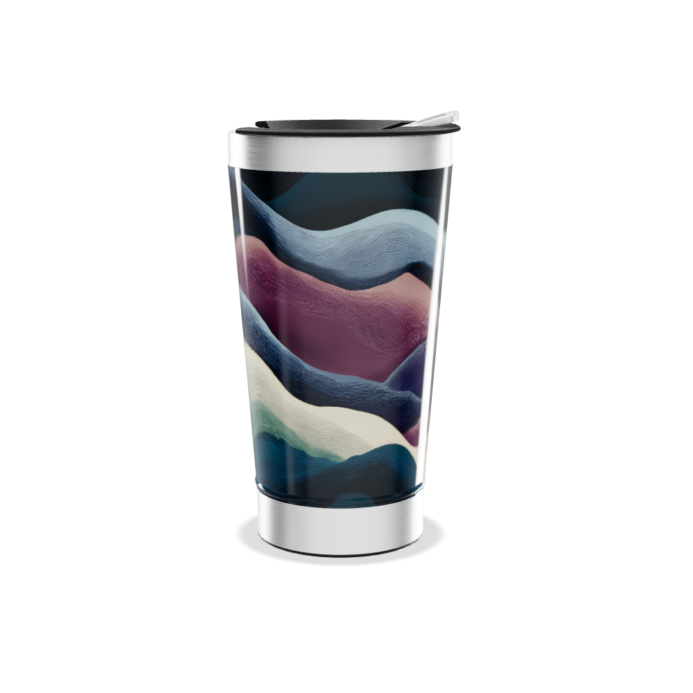 Copo Térmico - Com ondas coloridas