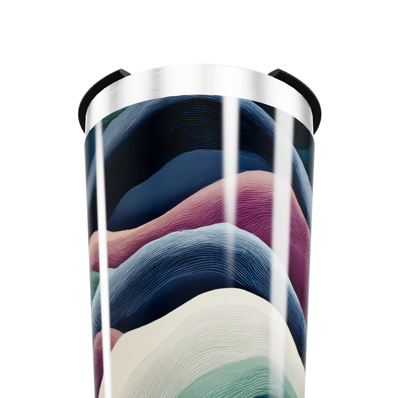 Copo Térmico - Com ondas coloridas