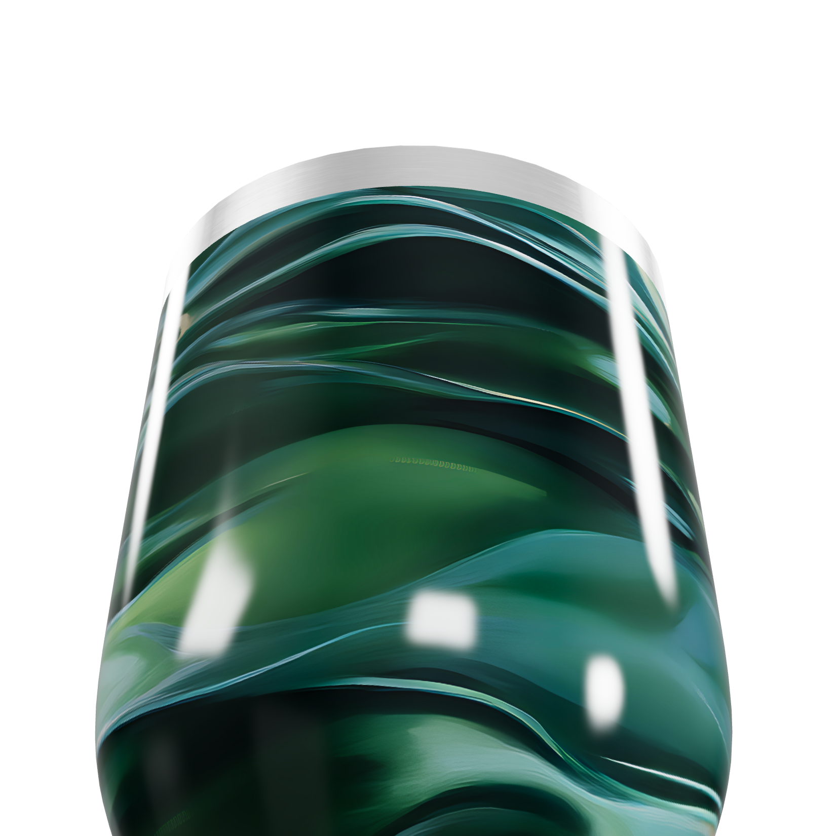 Copo Térmico Slim - Verde Marmorizado Inox