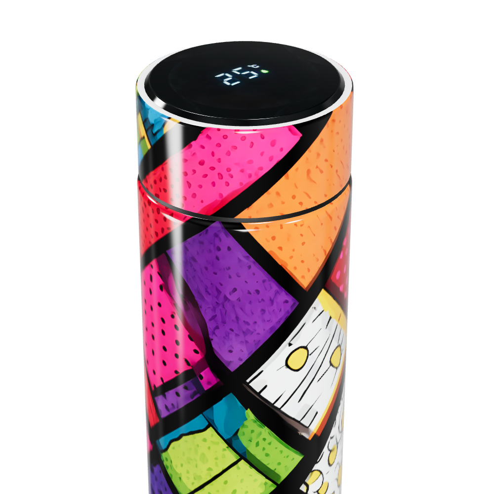 Garrafa Térmica Touch - Colorida Estampada