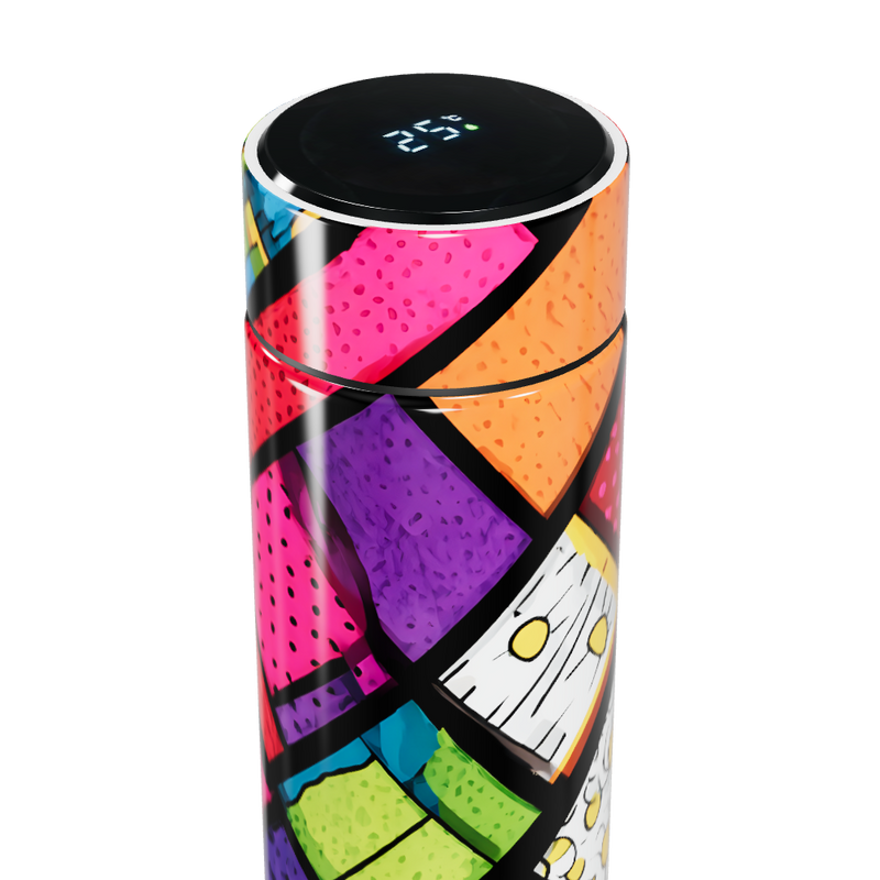 Garrafa Térmica Touch - Colorida Estampada