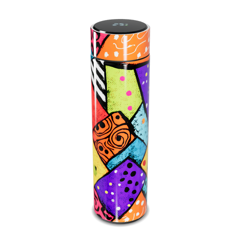 Garrafa Térmica Touch - Colorida com Estampa Artística