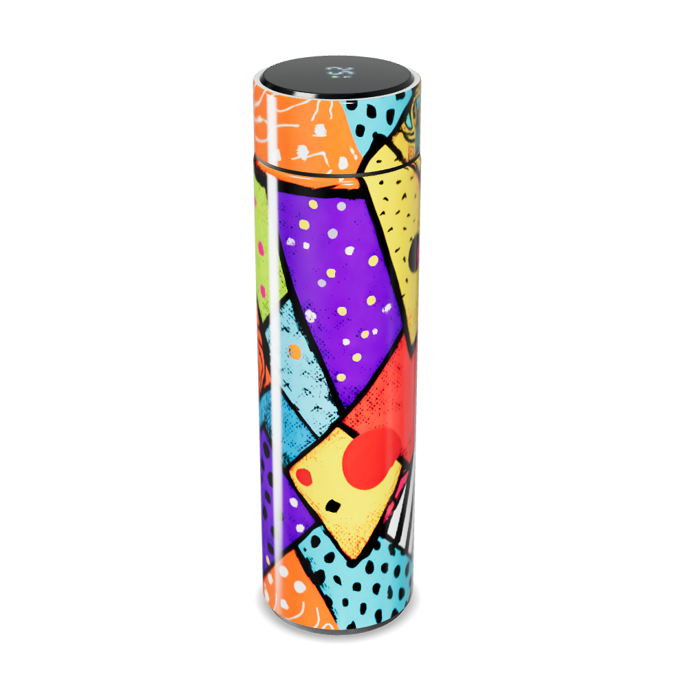 Garrafa Térmica Touch - Colorida com Estampa Artística