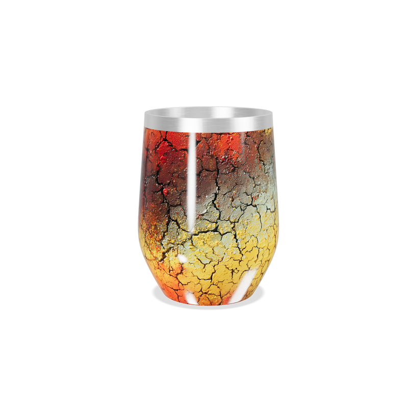 Copo Térmico Slim - Estampa Craquelada Colorida